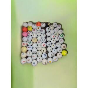 Lot of 68 Collectible Logo Golf Balls (Variety Of Collectible) Advertisement Etc